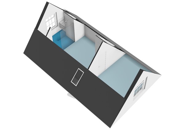 Floorplan - Vollersgracht 10D, 2312 VL Leiden